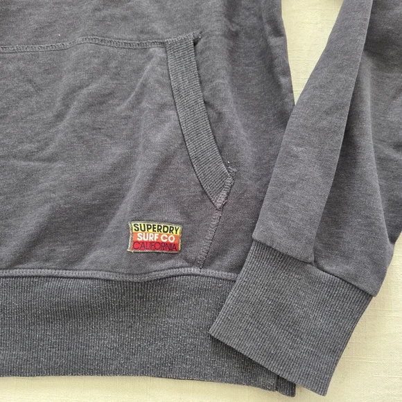 Superdry Surf Co. Gray Hoodie for Men XL British Design Spirit Of Japan - Picture 3 of 10